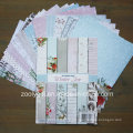 Conjunto de papel de colección de tarjetas de Navidad Paper Scrapbooking A4 Papel A5 DIY Scrapbook Paper